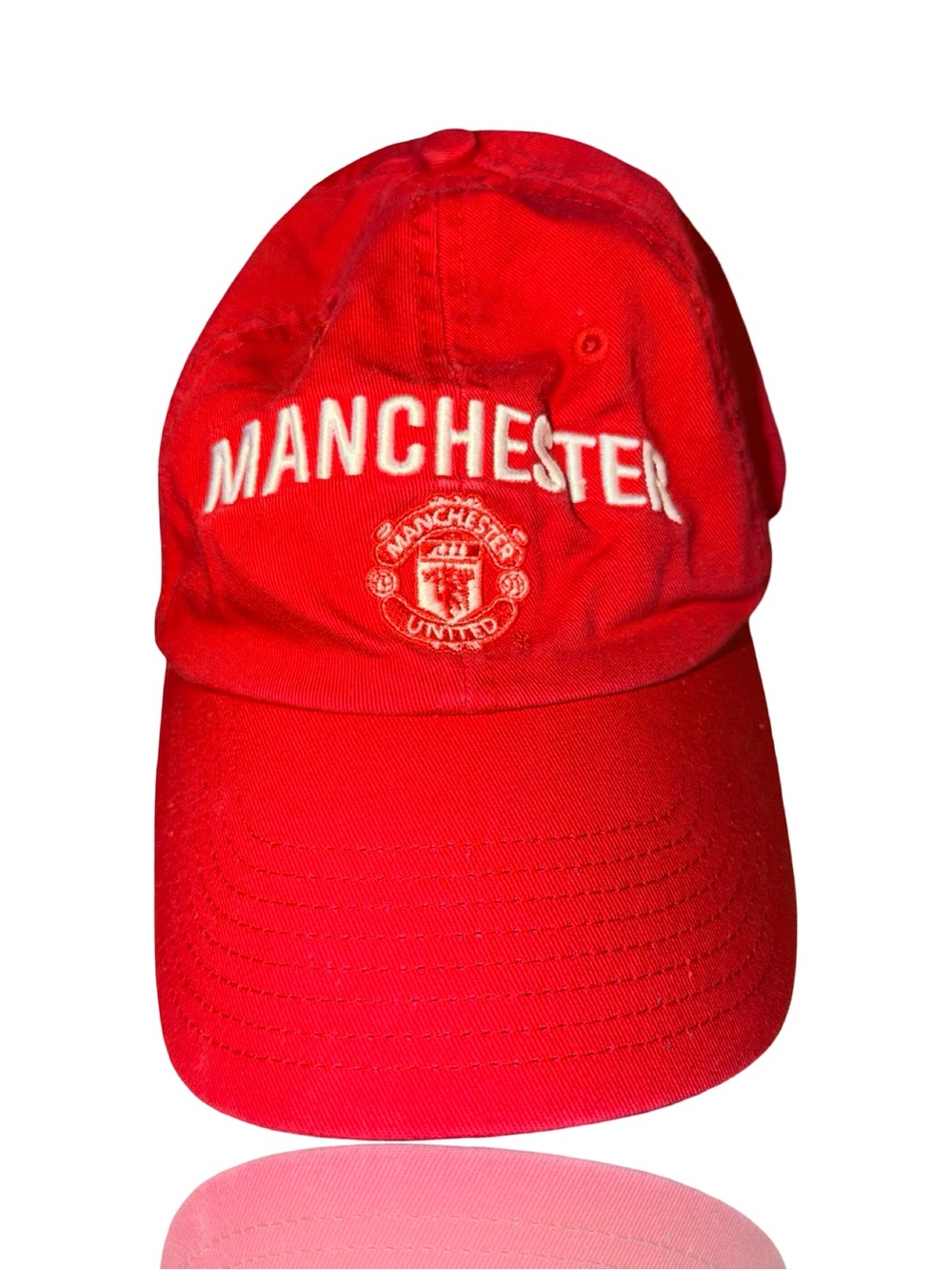 Nike Red Manchester Embroidered Baseball Cap
